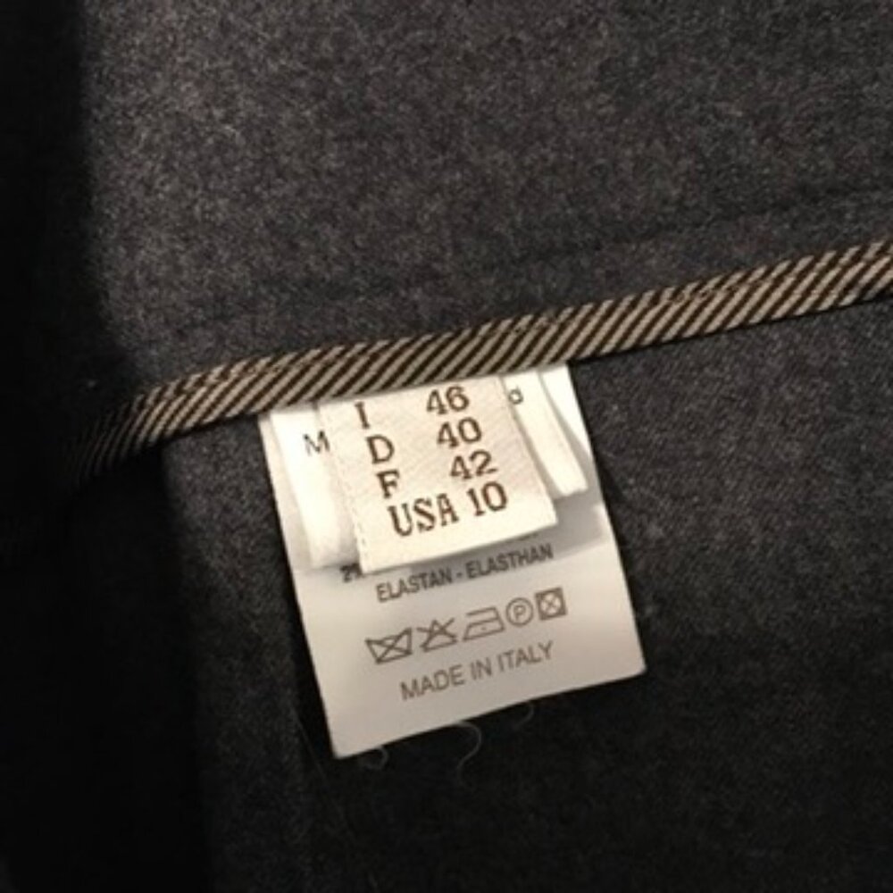 Brunello Cucinelli Wool/Leather Pencil Skirt - Picture 5 of 8